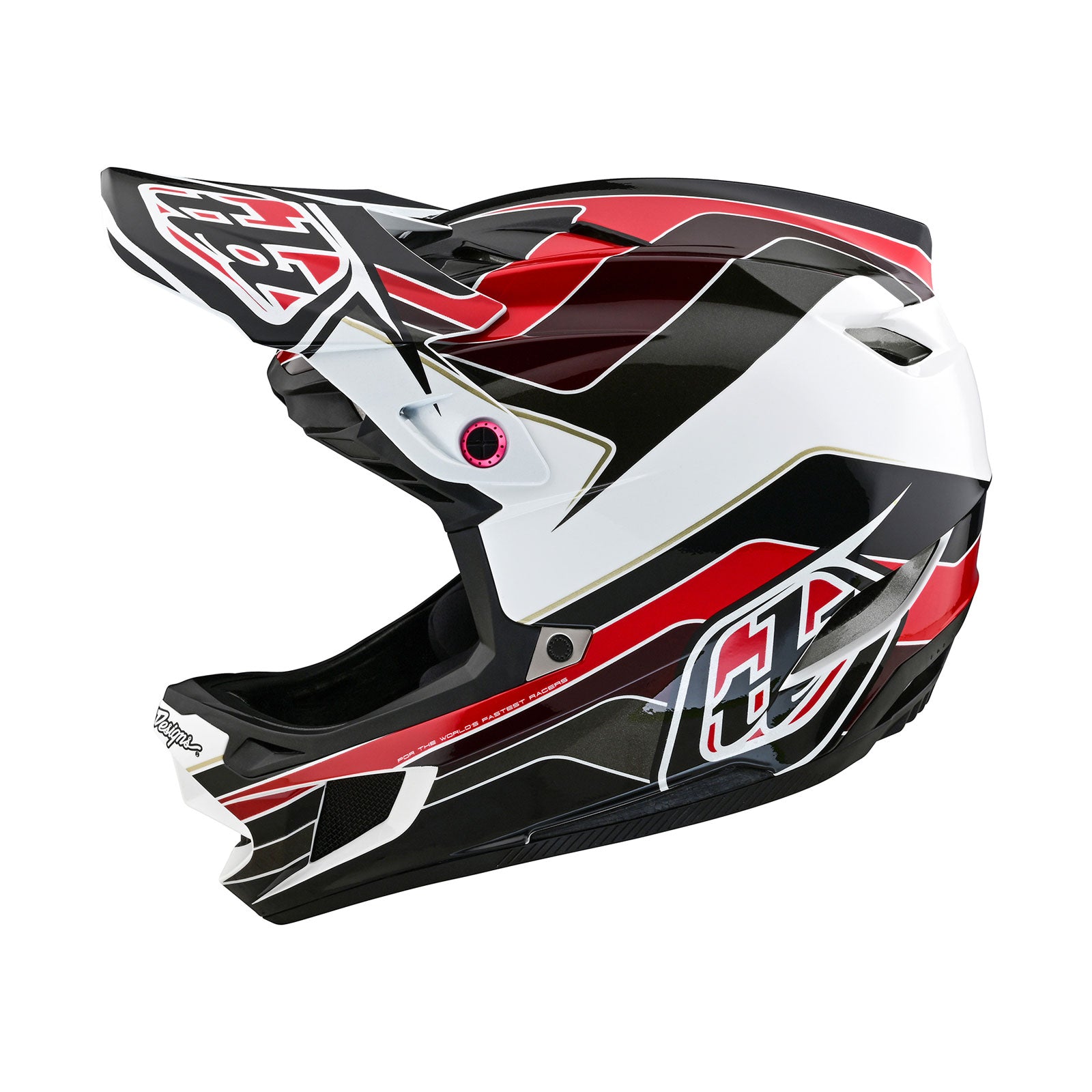 ヘリオトロープ D4 Polyacrylite Helmet Block Charcoal / Red – Troy Lee Designs