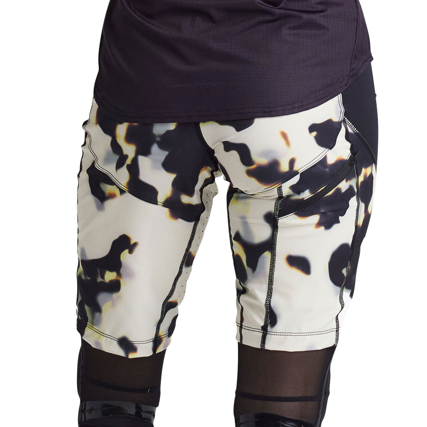 Sac à main court Luxe pour femme, écaille de tortue crème