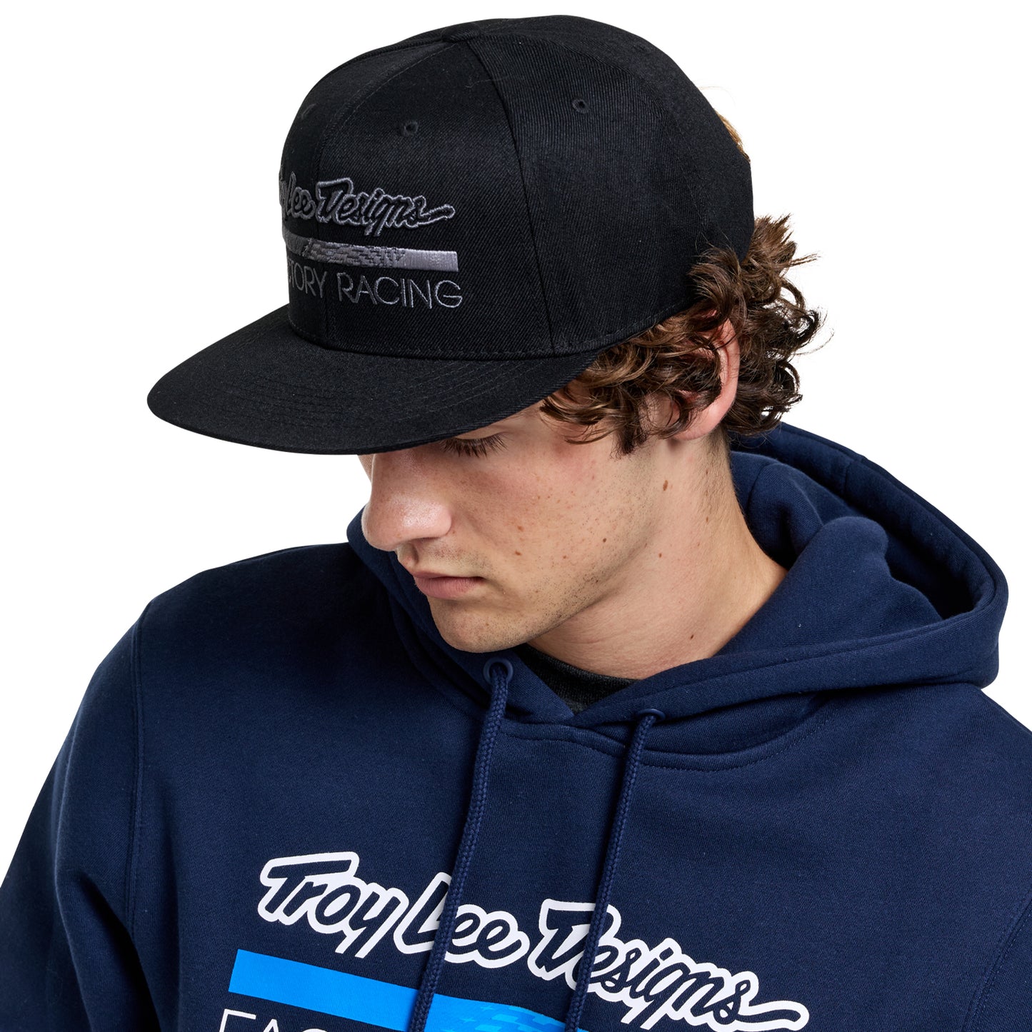 Pullover Hoodie Troy Lee Designs Factory Racing Navy / Blue