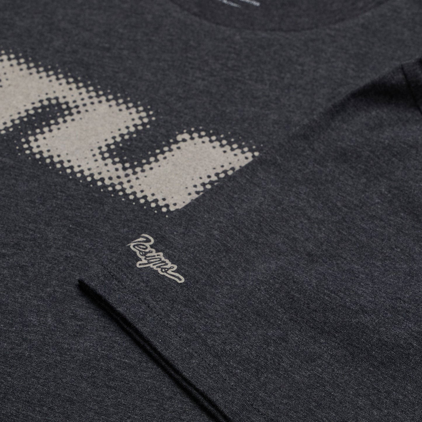 Short Sleeve Tee Fade Out Black Heather