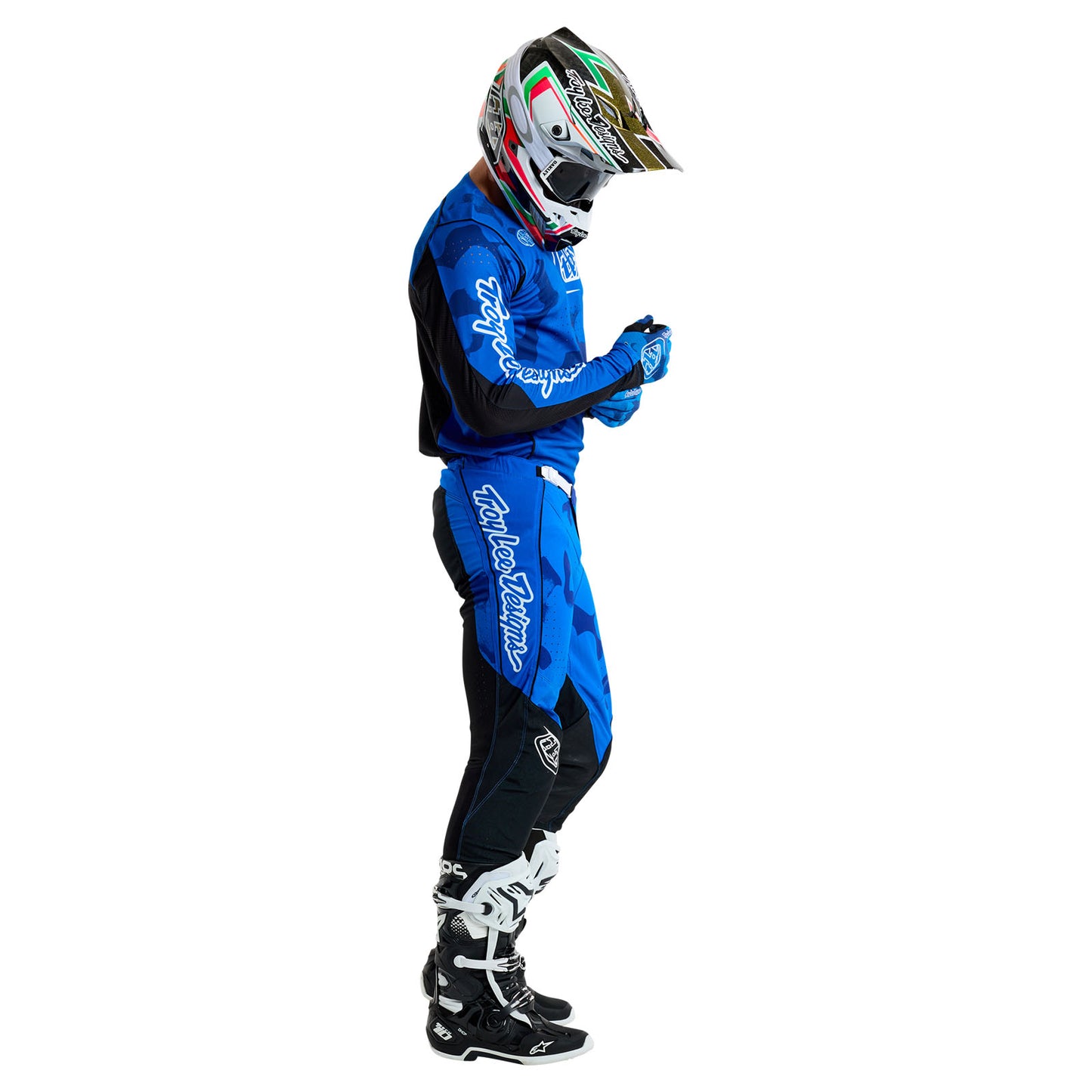 Pantalon SE Pro à effet moucheté bleu vif