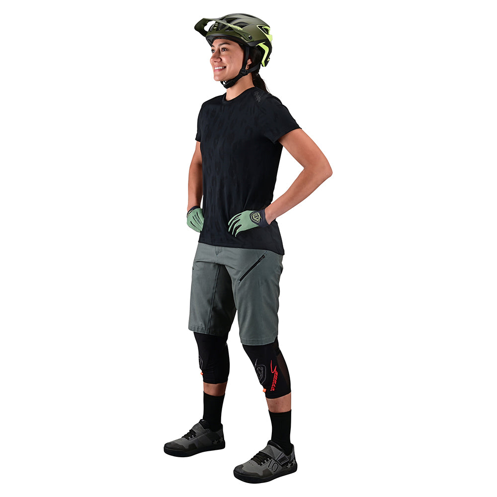 Womens Lilium SS Jersey Jacquard Black