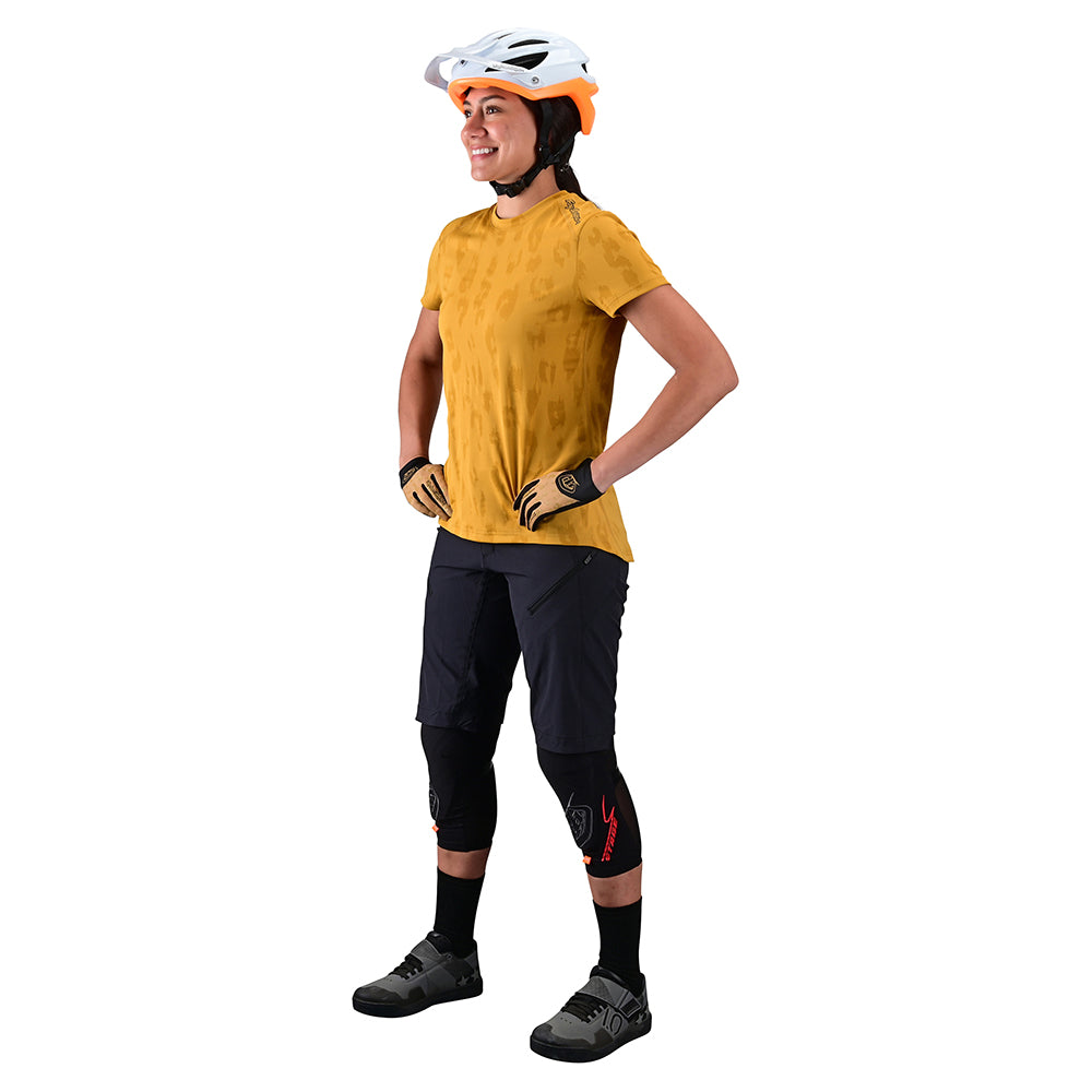 Womens Lilium SS Jersey Jacquard Honey