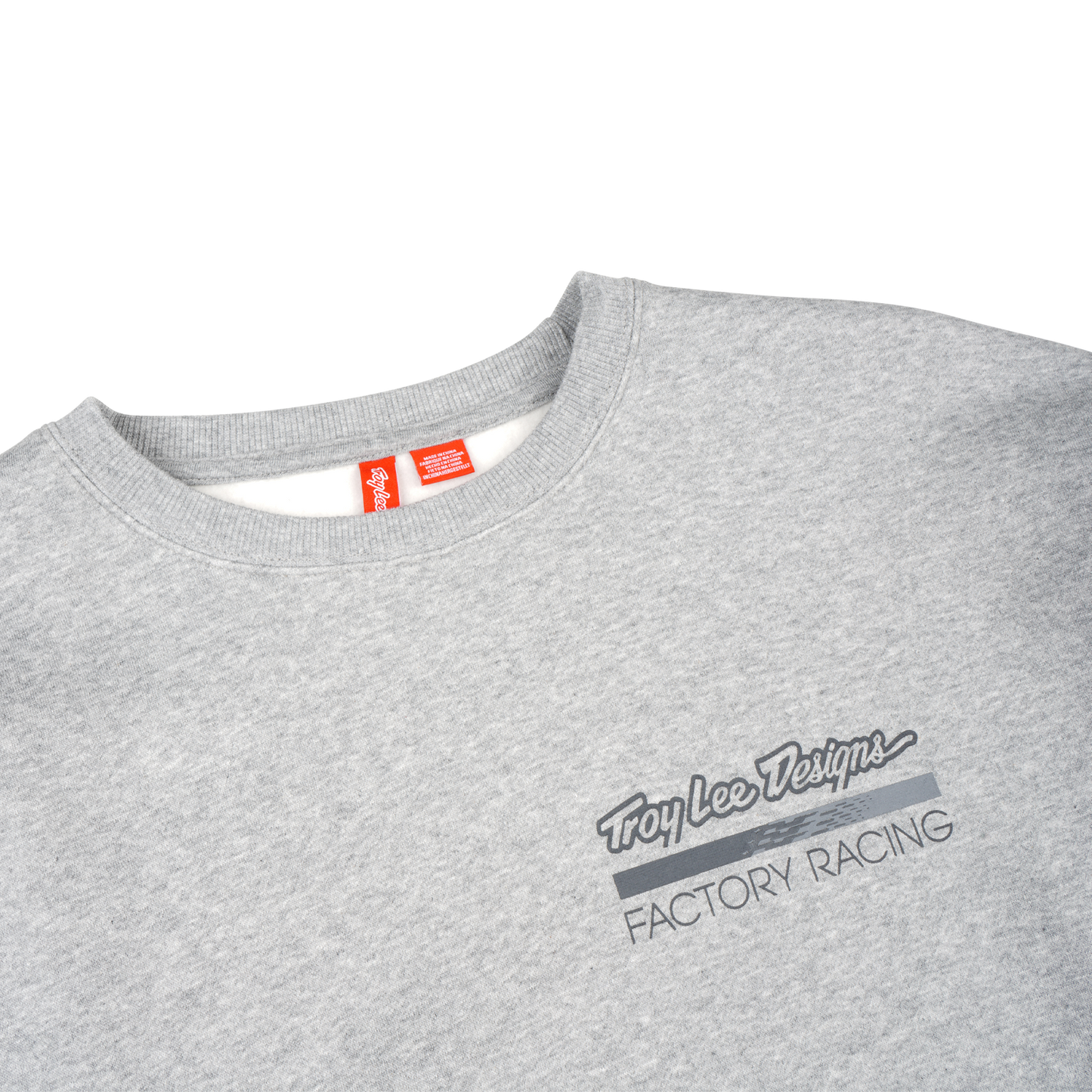 Crewneck Troy Lee Designs Factory Racing Gray Heather