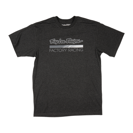 Short Sleeve Tee Troy Lee Designs Factory Racing Black Heather / Gray