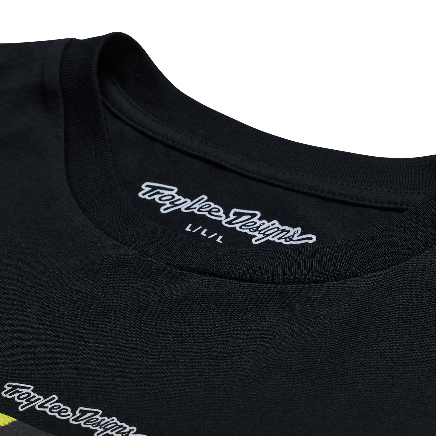 T-shirt à manches courtes noir encadré