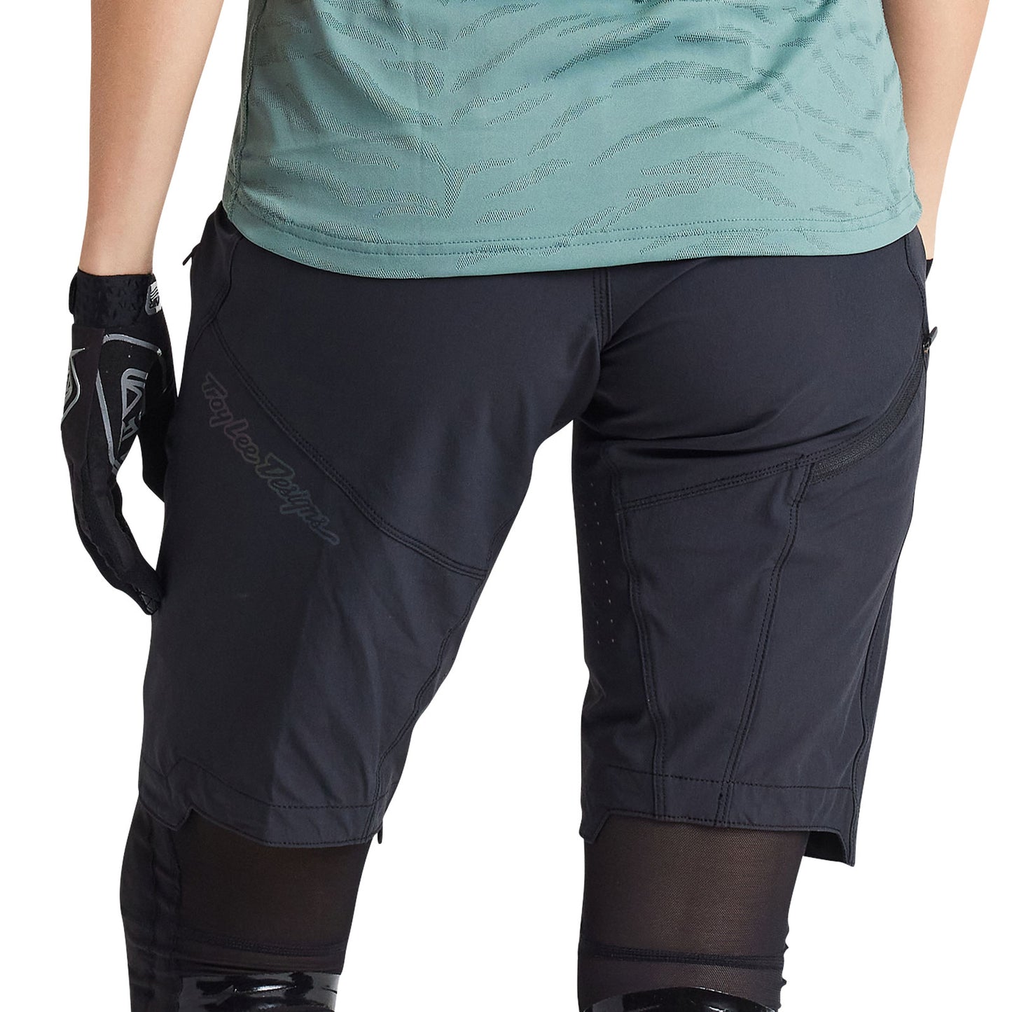 Short Lilium pour femme, sans doublure, noir uni