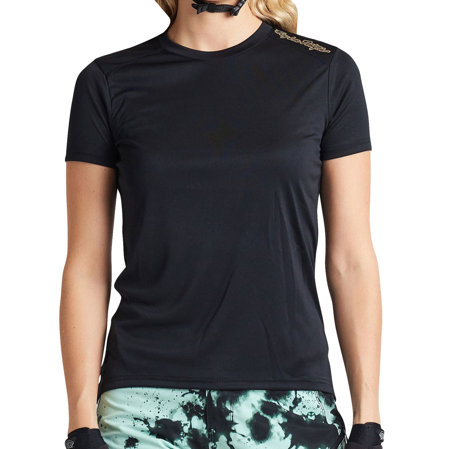 Womens Lilium SS Jersey Solid Black