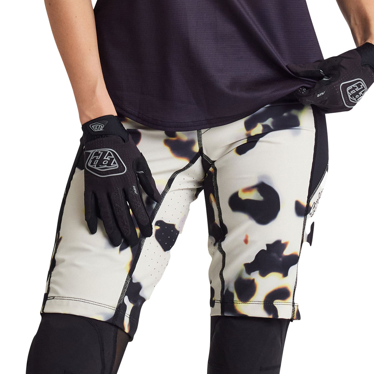 Sac à main court Luxe pour femme, écaille de tortue crème