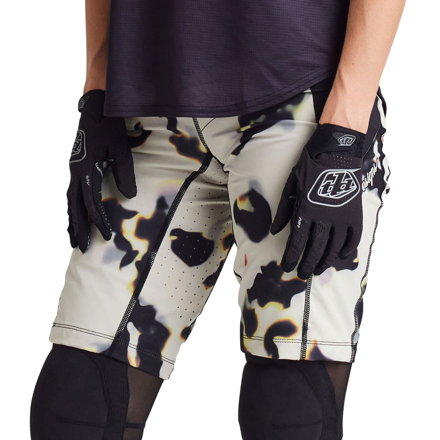 Sac à main court Luxe pour femme, écaille de tortue crème