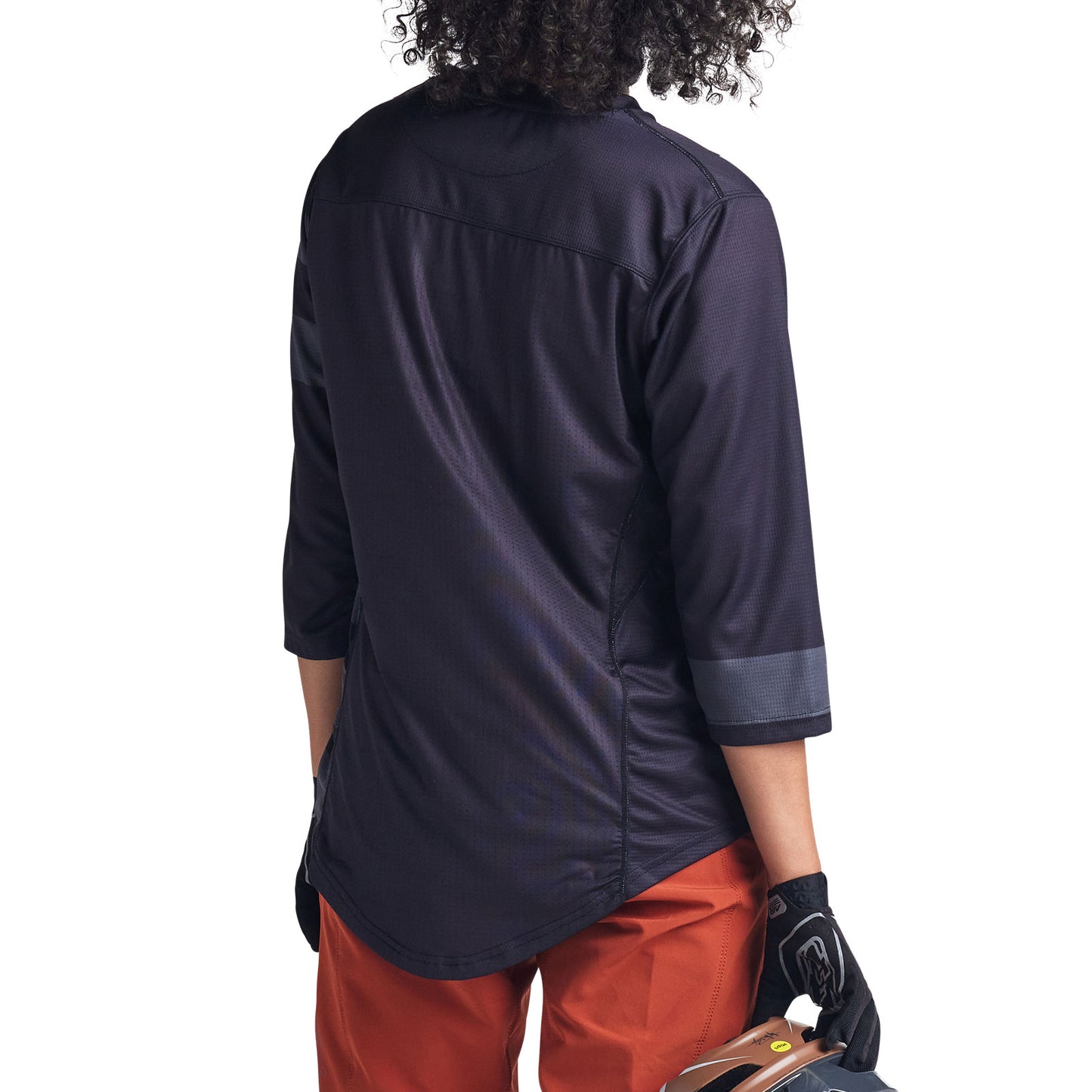 Womens Mischief Jersey Split Stripe Black