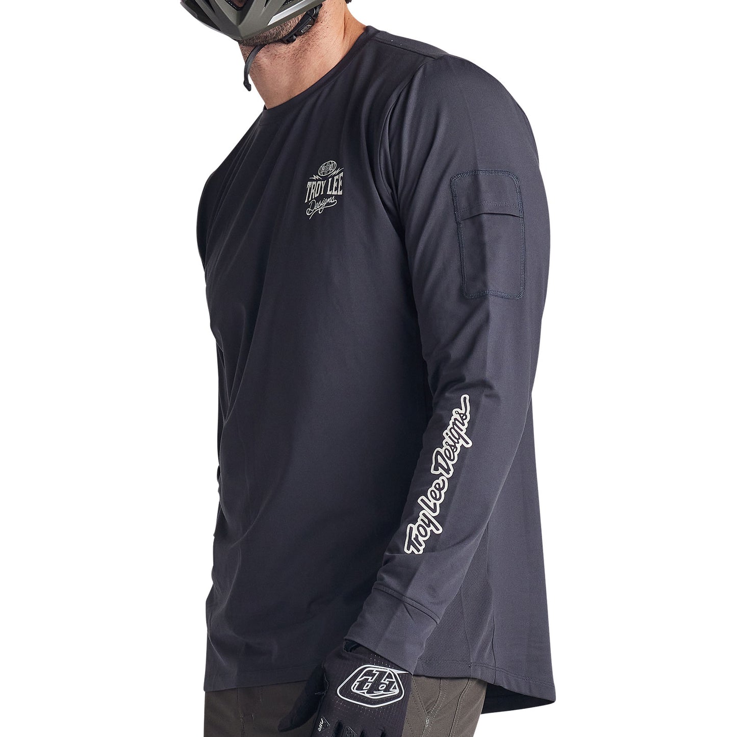 Ruckus Long Sleeve Ride Tee Bolts Carbon
