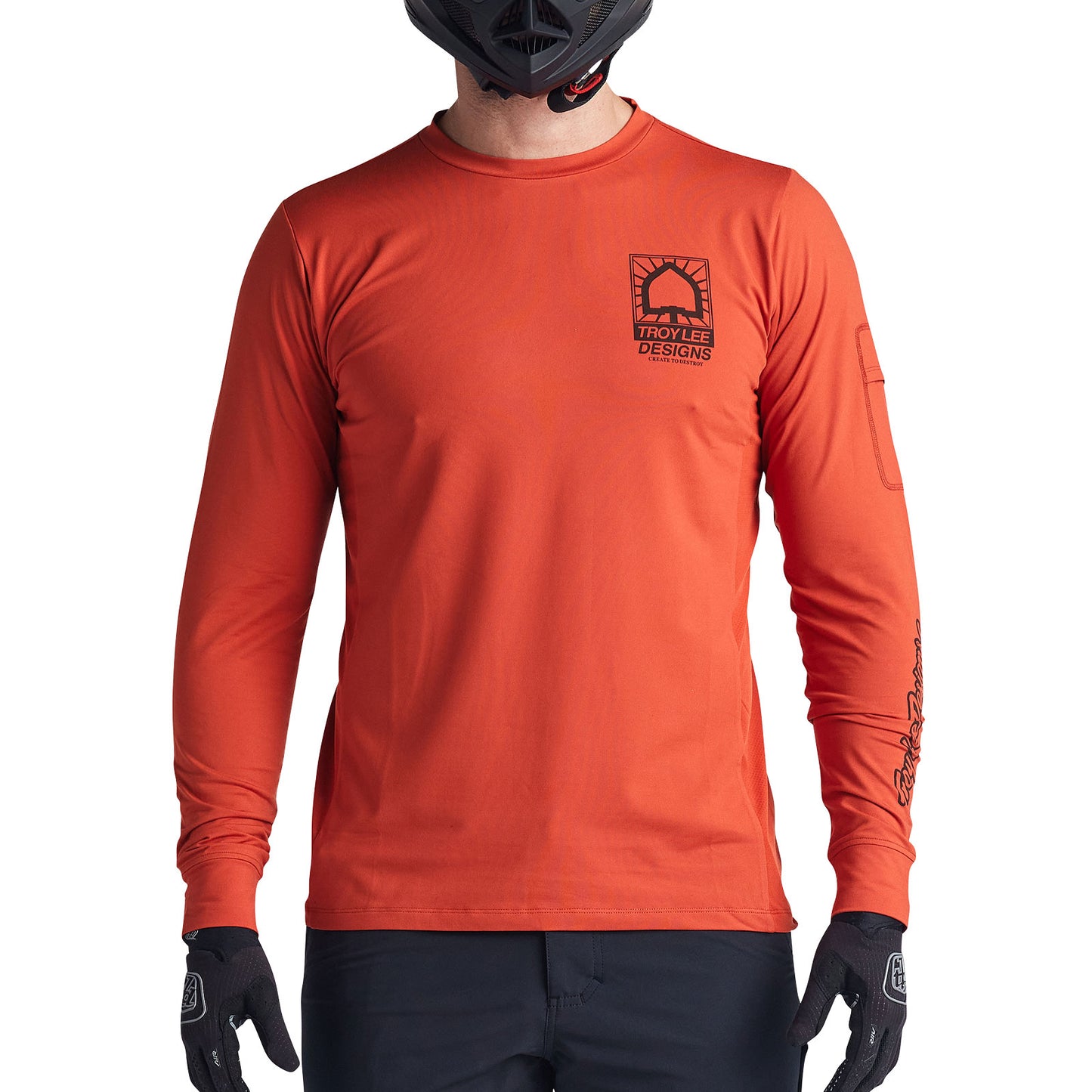 Ruckus Long Sleeve Ride Tee Create To Destroy Brick