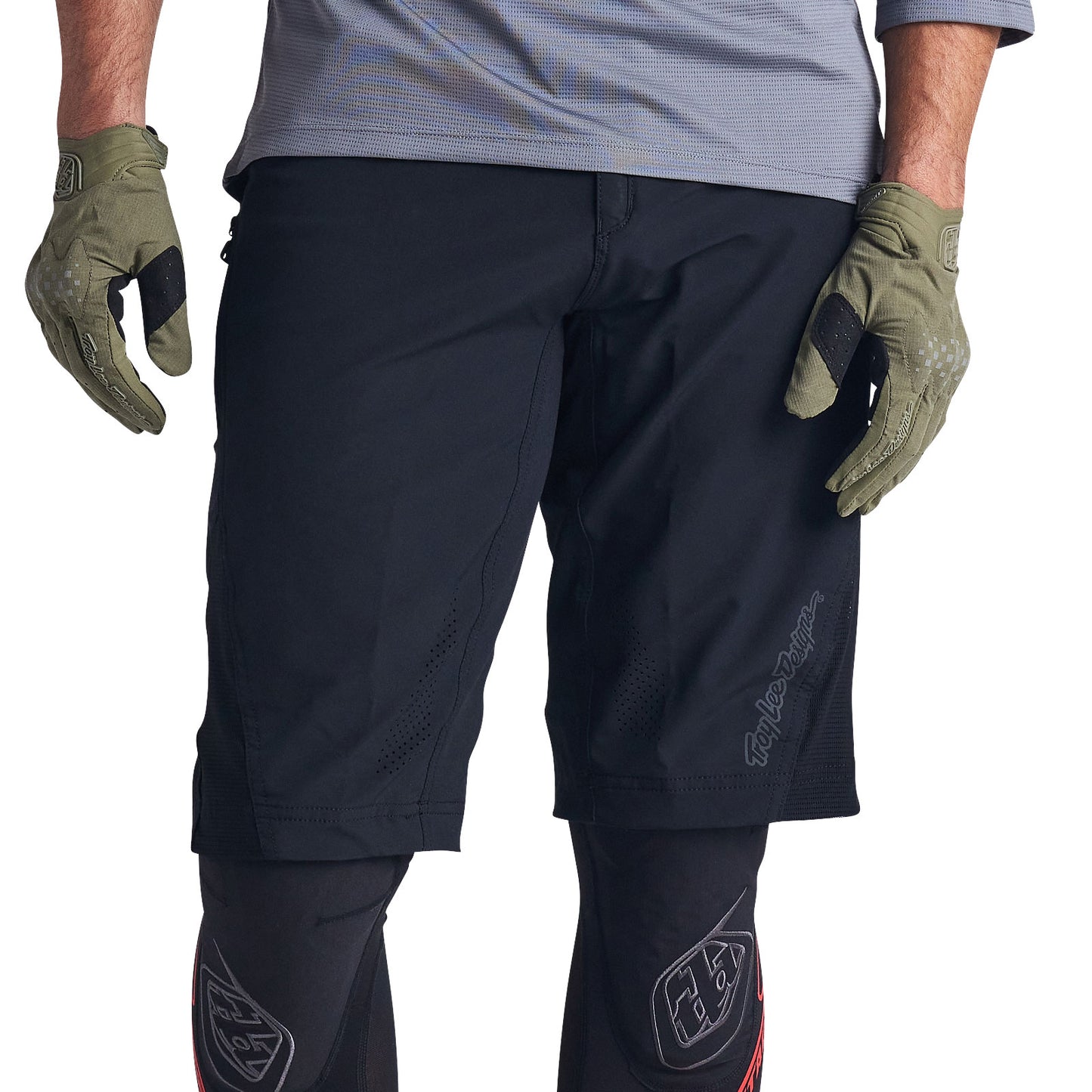 Short Ruckus avec doublure, noir uni