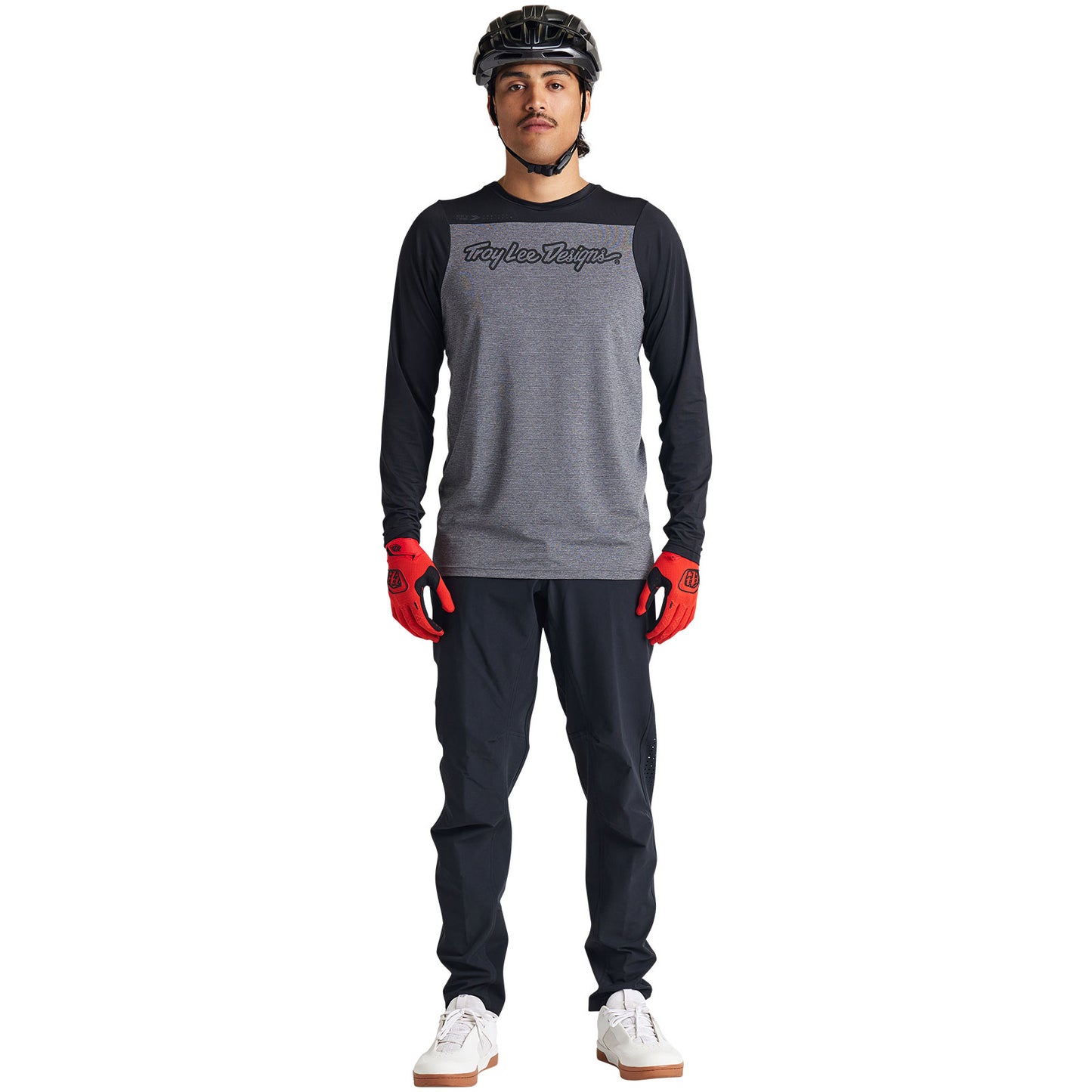 Maillot Skyline LS Signature Gris chiné / Noir