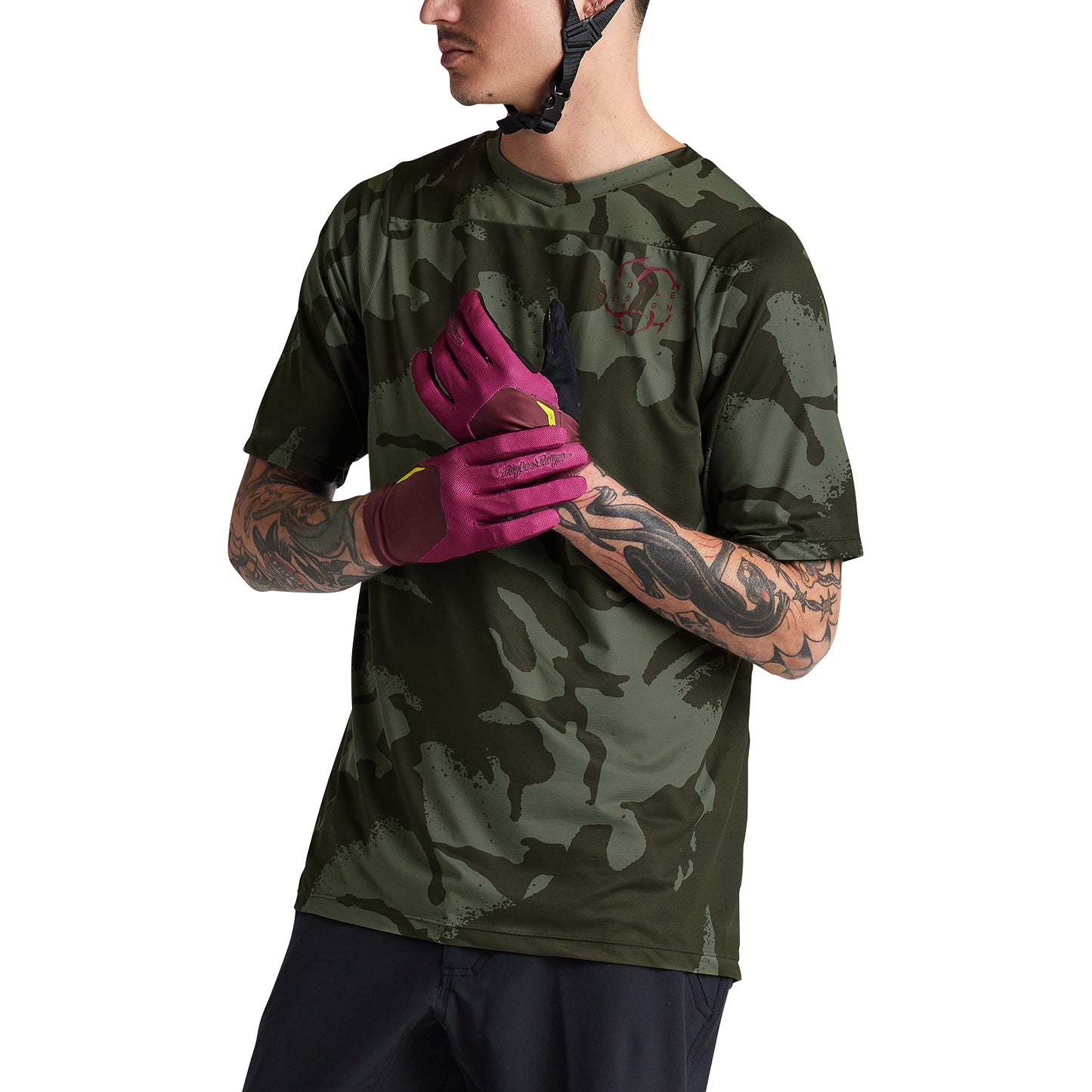 Skyline SS Jersey Shadow Camo Olive