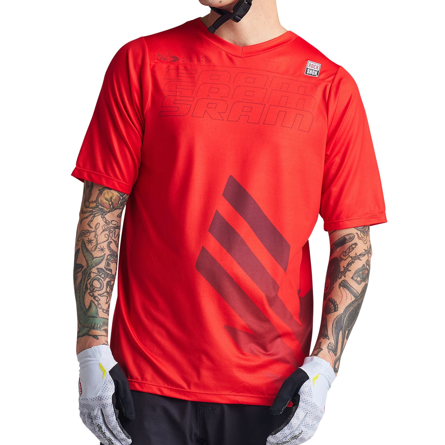 Maillot Skyline SS SRAM Eagle One Rouge Feu