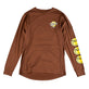 Ruckus Long Sleeve Ride Tee Wheelies Chocolate