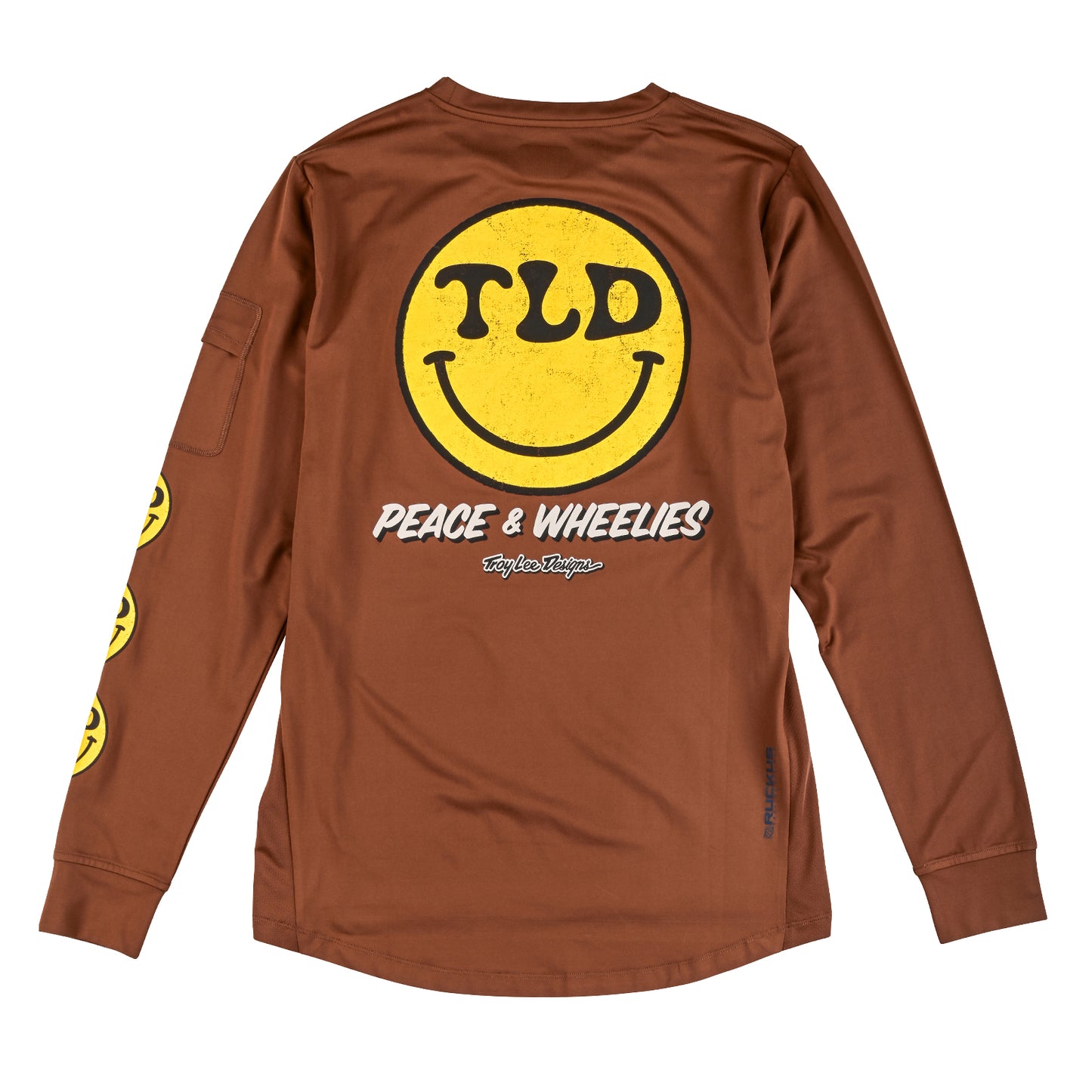 Ruckus Long Sleeve Ride Tee Wheelies Chocolate