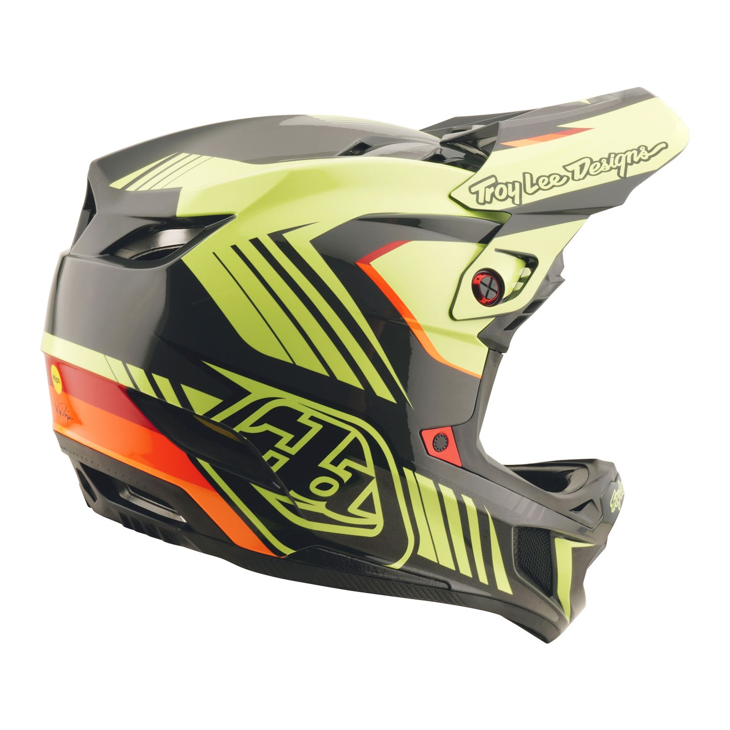 D4 Polyacrylite Helmet Qualifer Black / Yellow