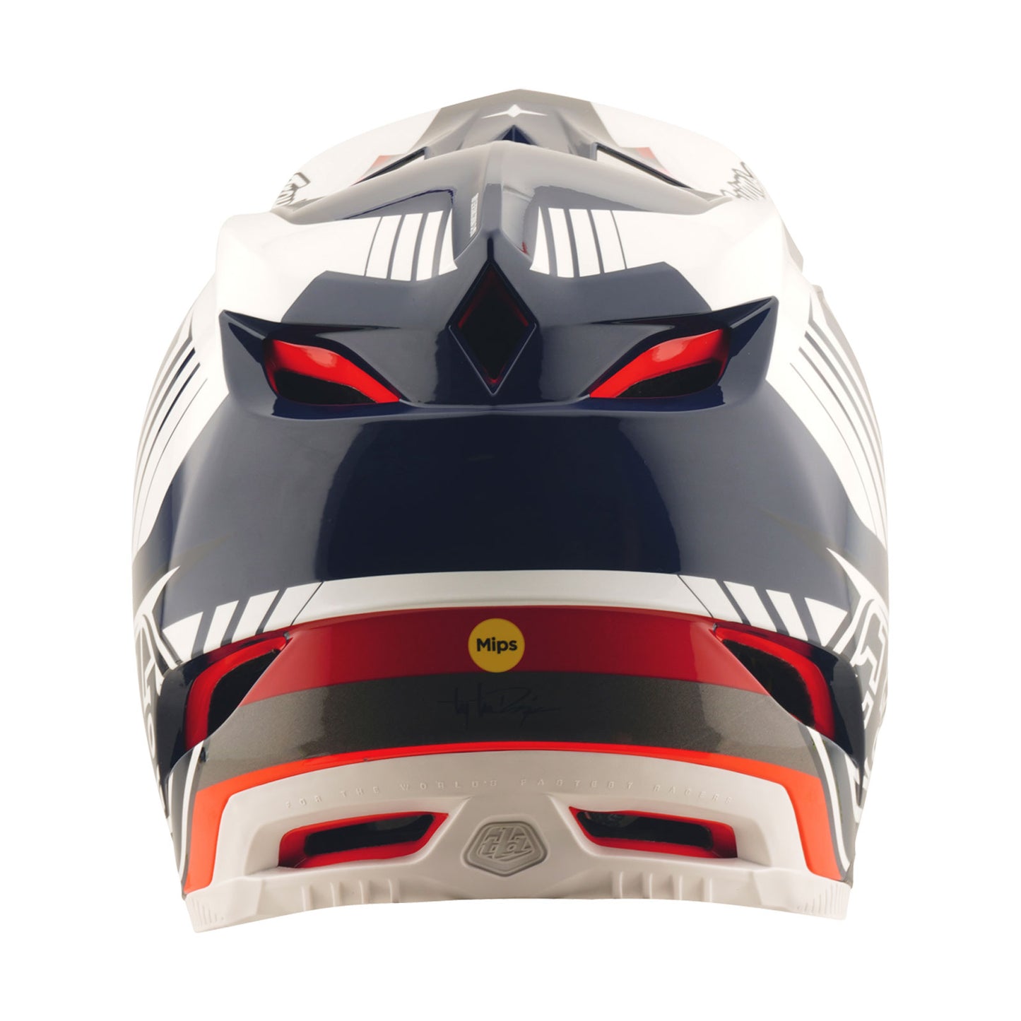 D4 Polyacrylite Helmet Qualifer Blue / White