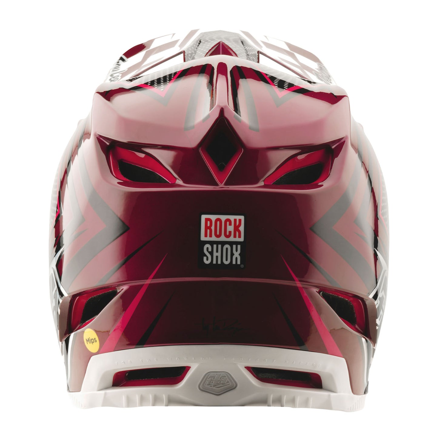 D4 Carbon Helmet W/MIPS Troy Lee Designs X SRAM Radioscape Black / Berry