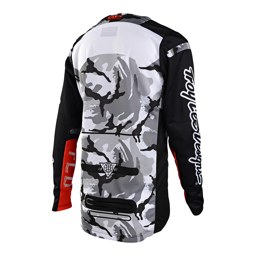 Maillot Youth GP Pro Blends Camo Noir/Blanc
