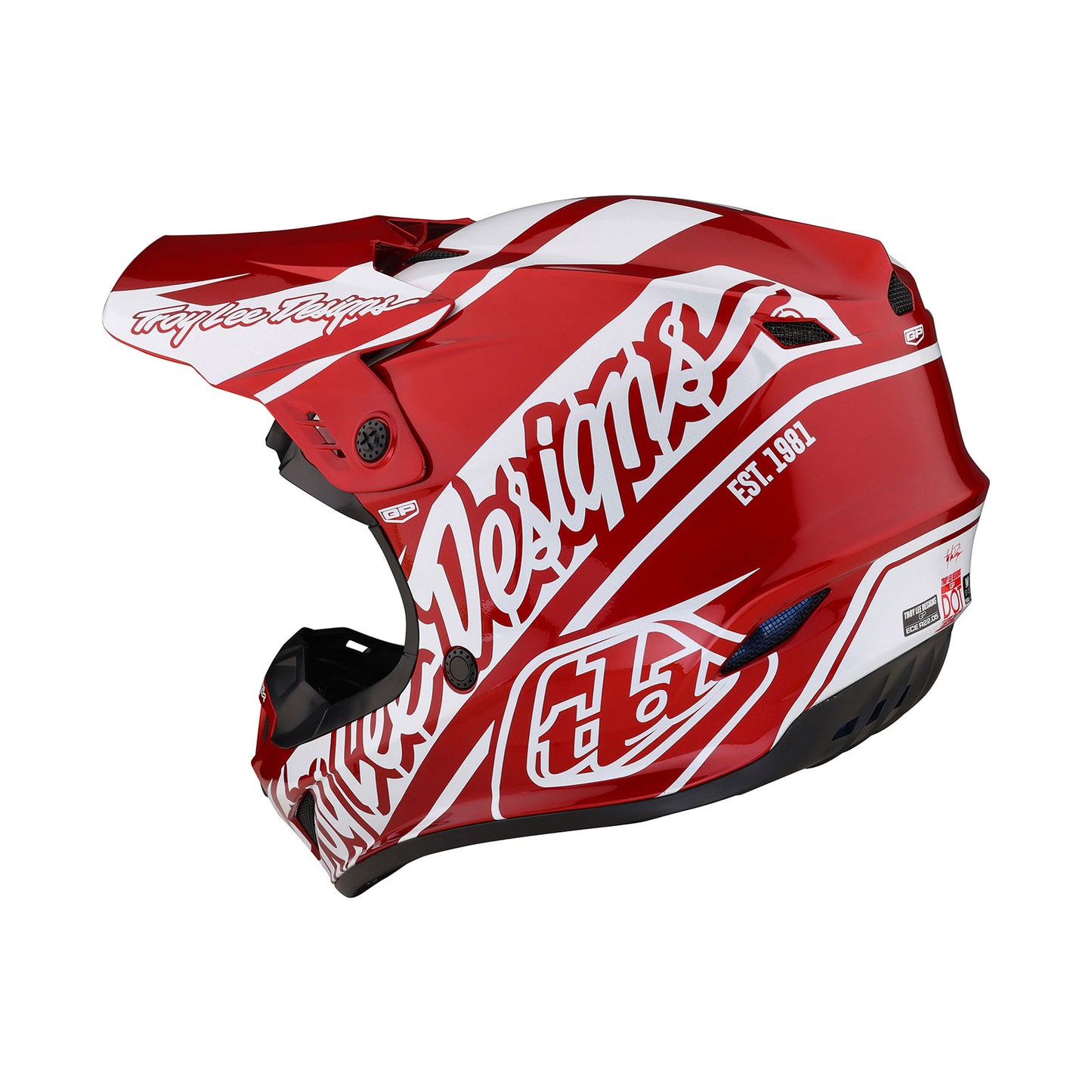 Casque GP Slice Rouge/Blanc