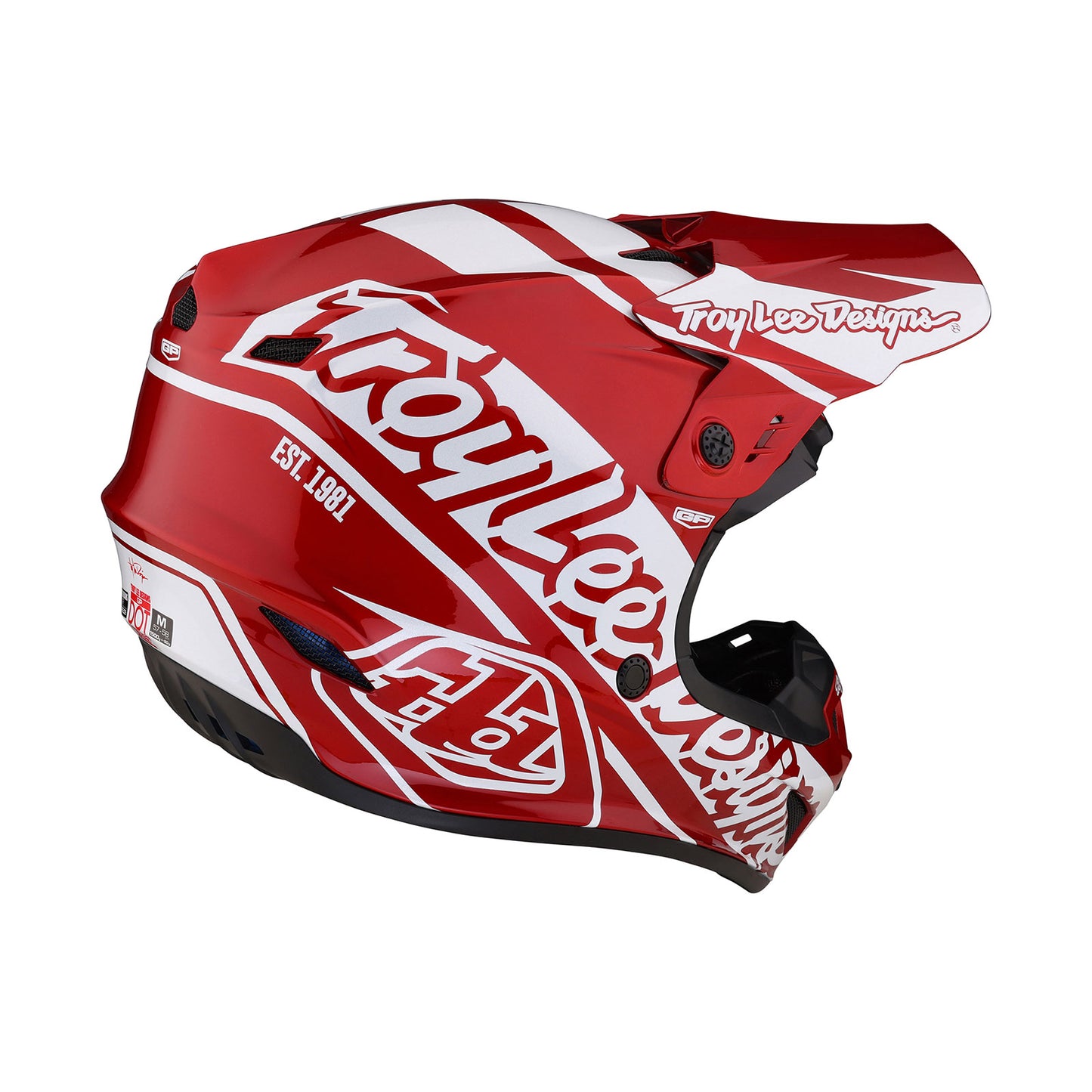 Casque GP Slice Rouge/Blanc
