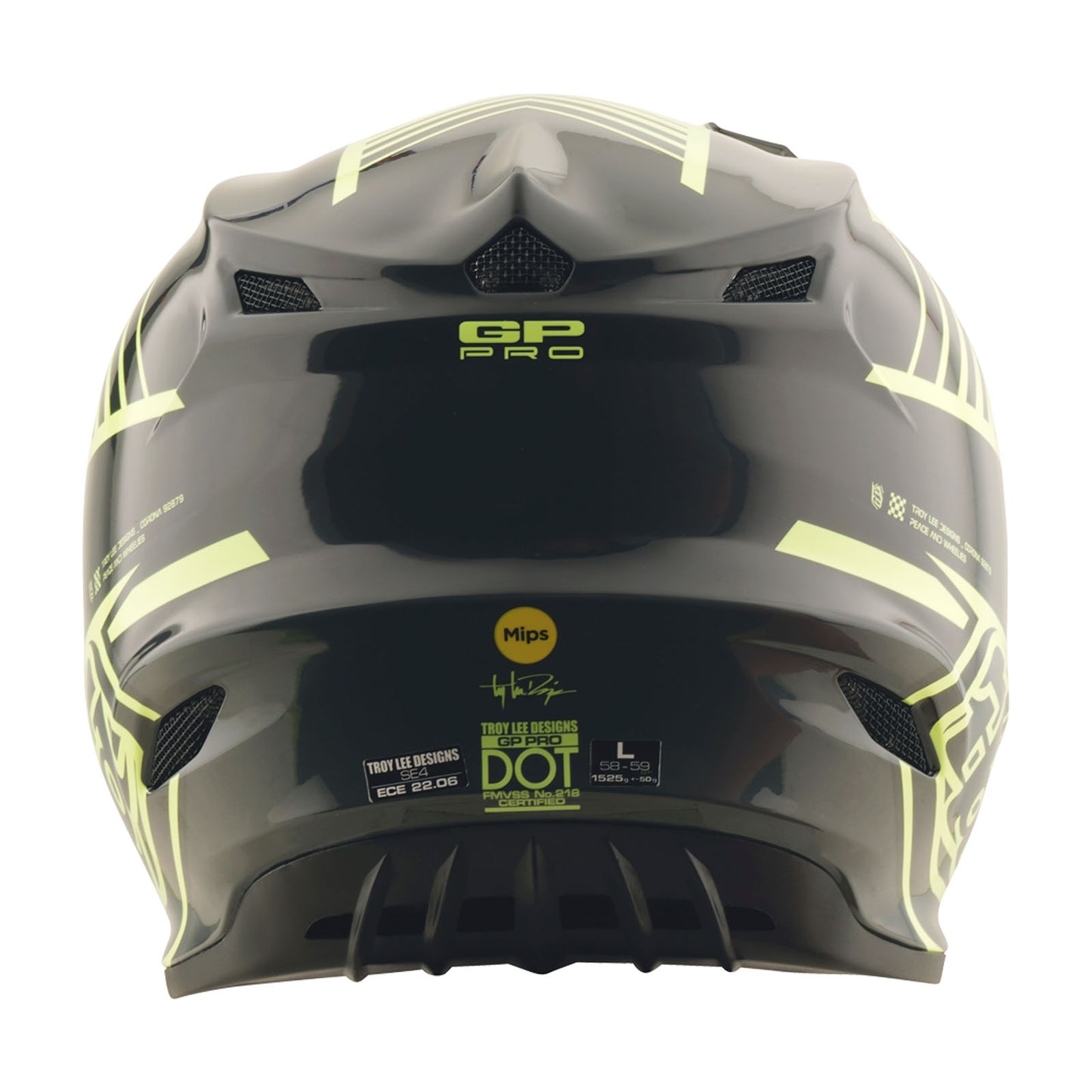 Youth GP Pro Helmet Segment Glo Yellow