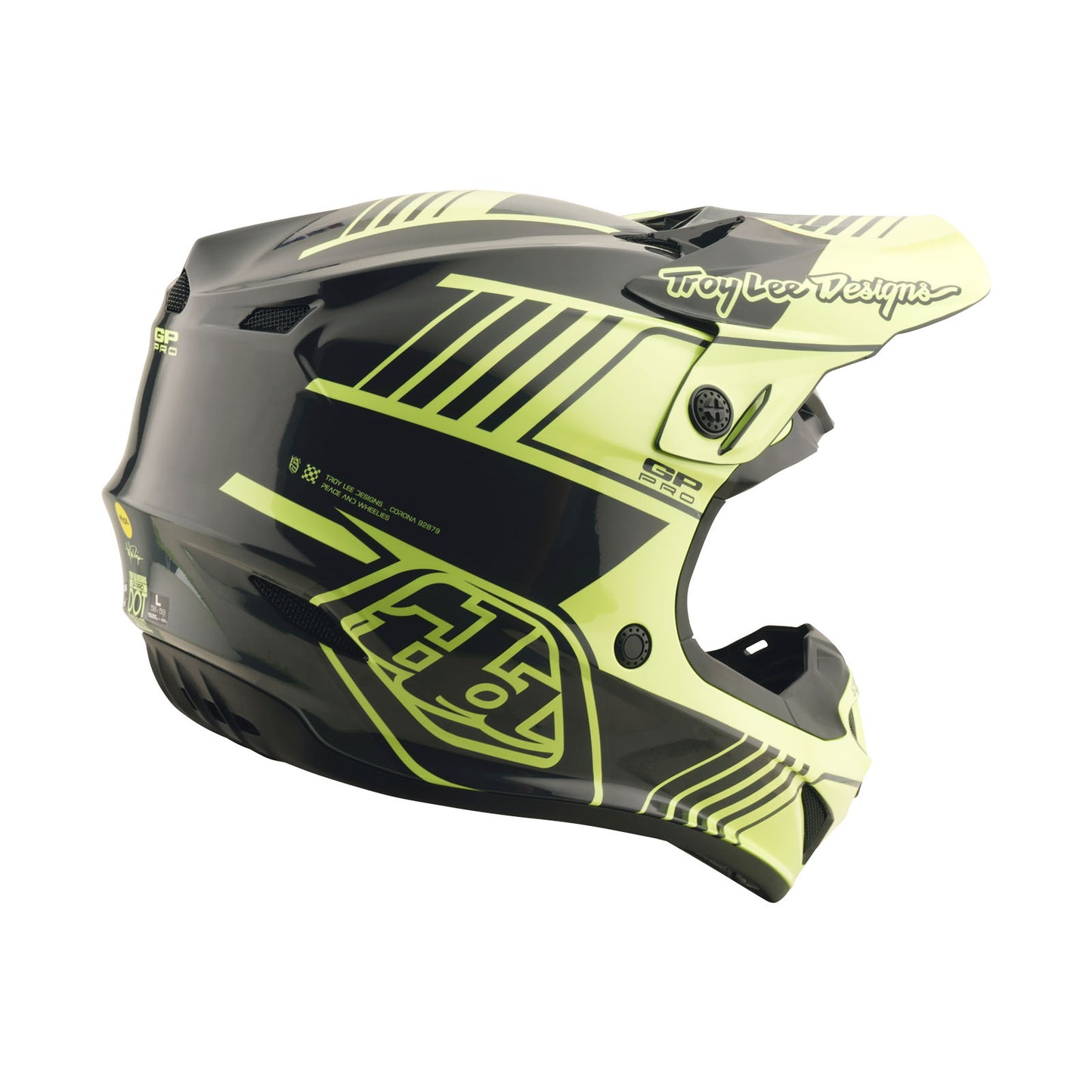 Youth GP Pro Helmet Segment Glo Yellow