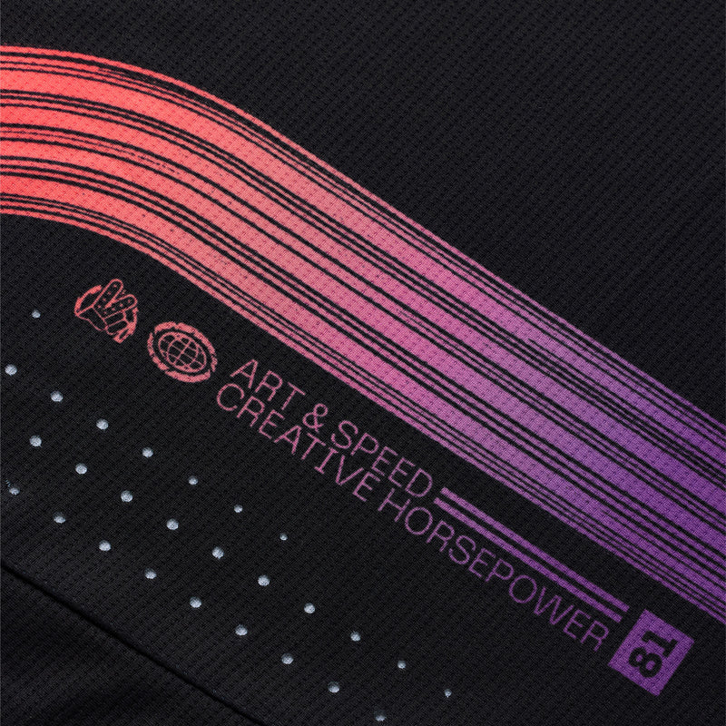 Maillot SE Pro à rayures noires et multicolores