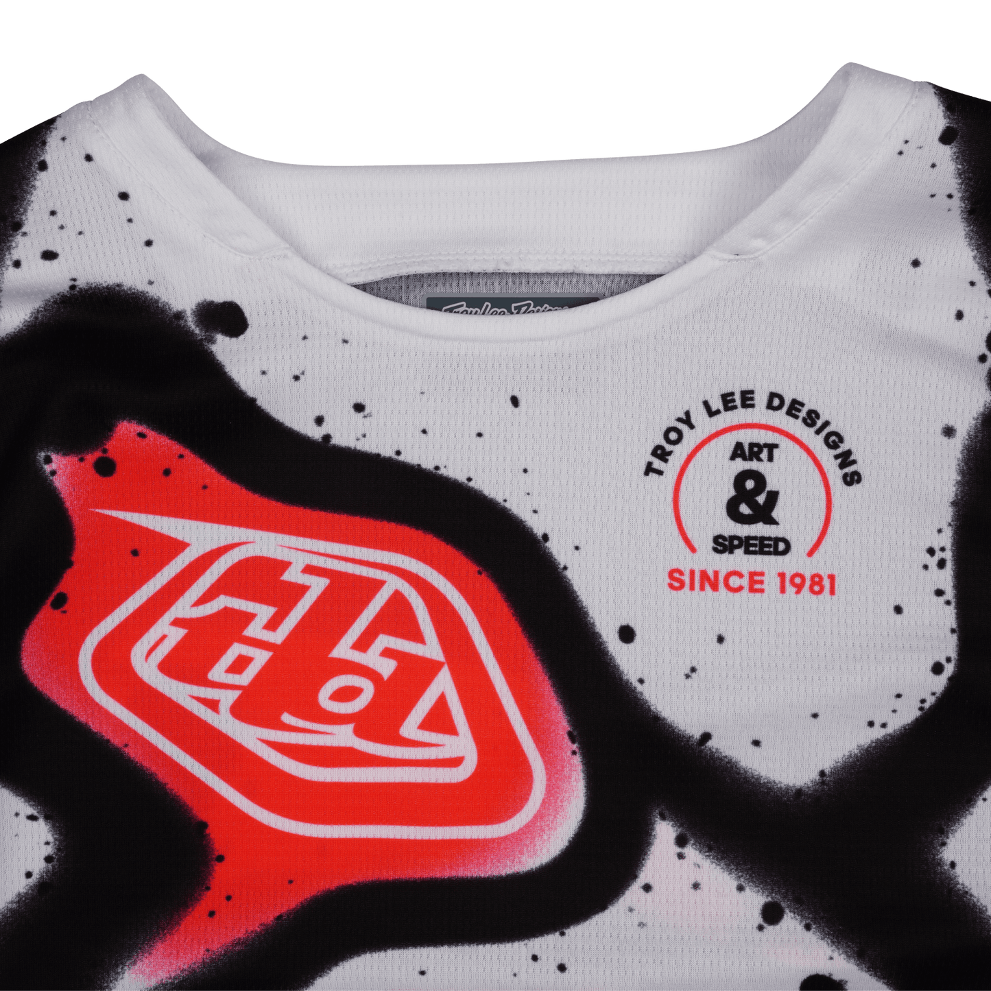 Maillot Youth GP Pro Membrane Blanc / Infra Rouge