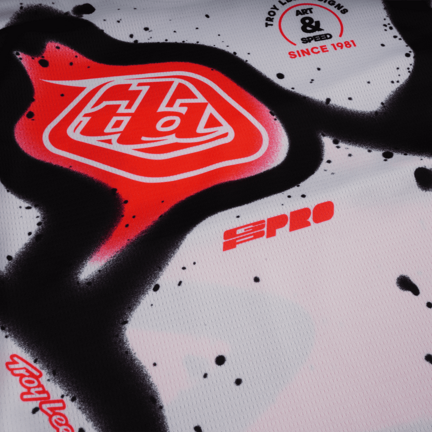 Maillot Youth GP Pro Membrane Blanc / Infra Rouge