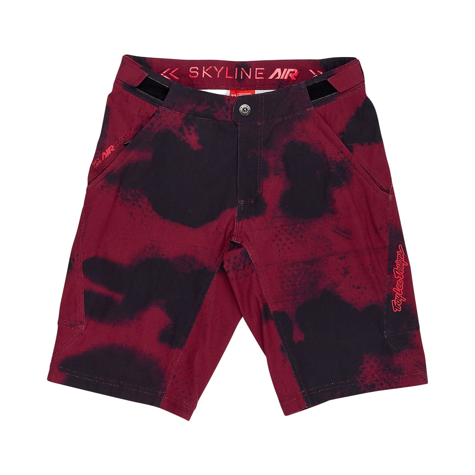 Short Skyline Air avec doublure évasée, couleur bordeaux