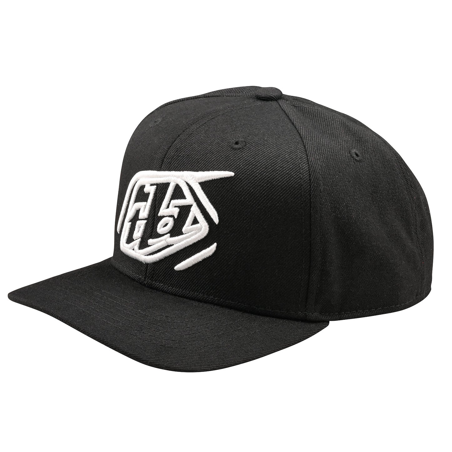 Curved Snapback Hat Badge Black