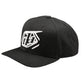 Curved Snapback Hat Badge Black
