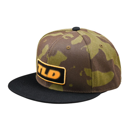 Flat Bill Snapback Fade Out Olive Camo