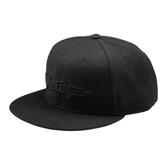 Flat Bill Snapback Signature Black / Black