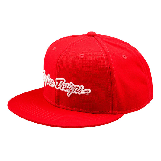 Flat Bill Snapback Signature Team Red