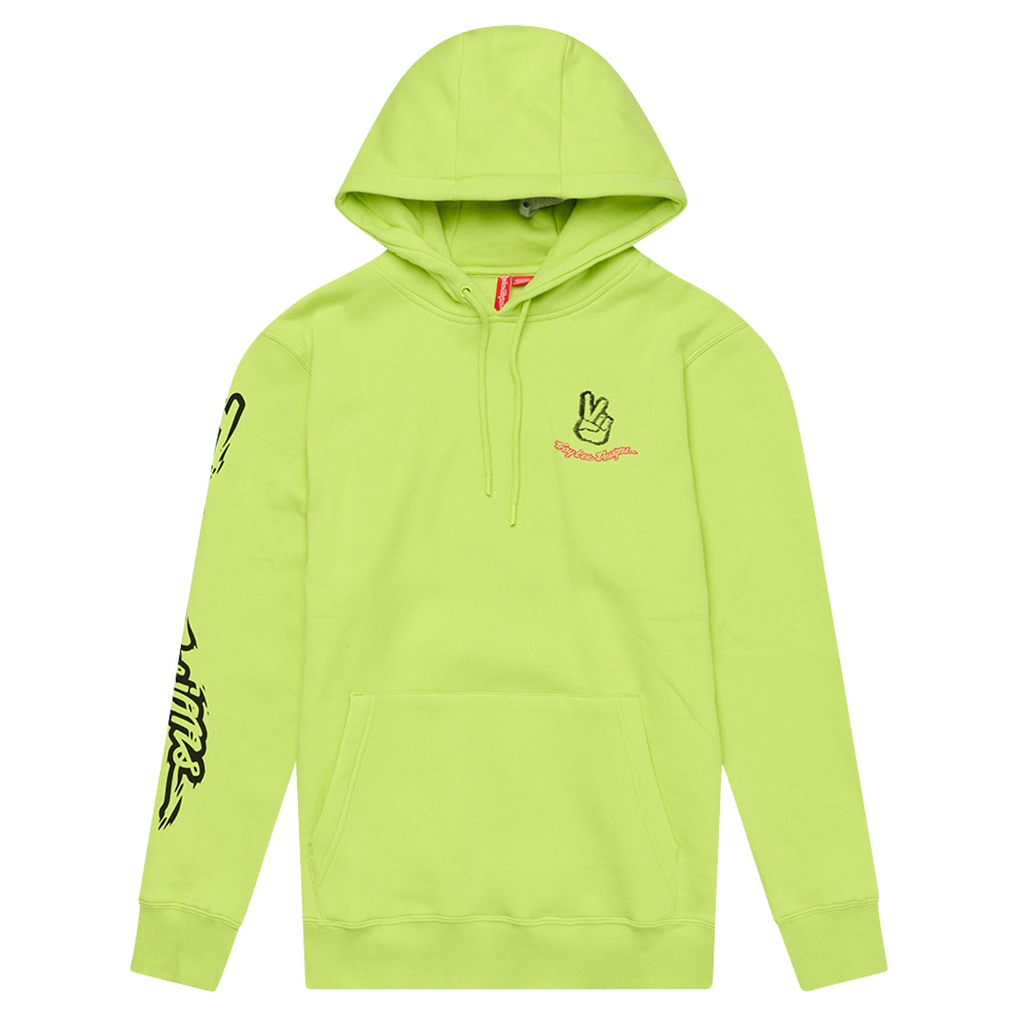 Pullover Hoodie Peace Out Glo Yellow
