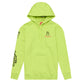 Pullover Hoodie Peace Out Glo Yellow