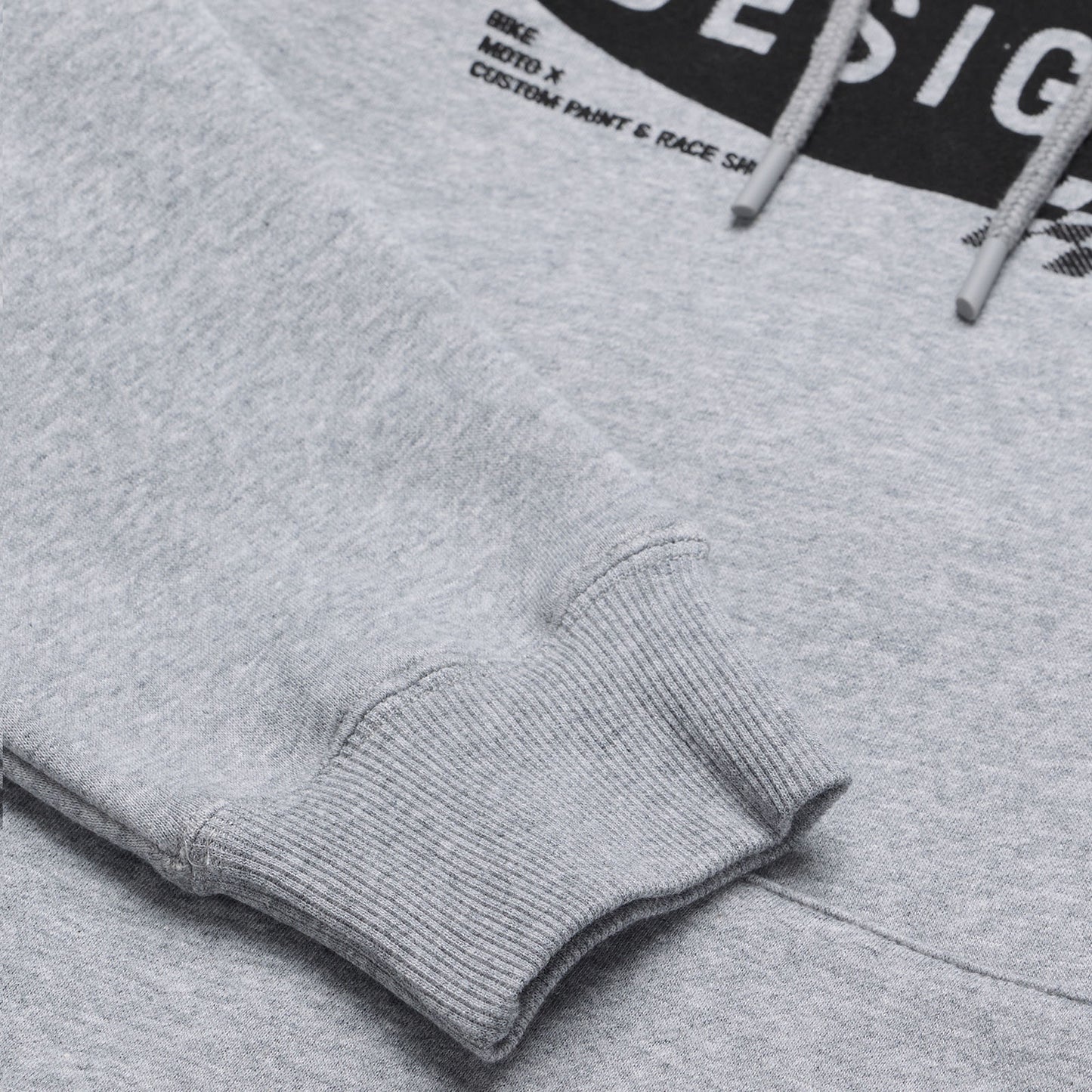 Pullover Hoodie Stamp Gray Heather
