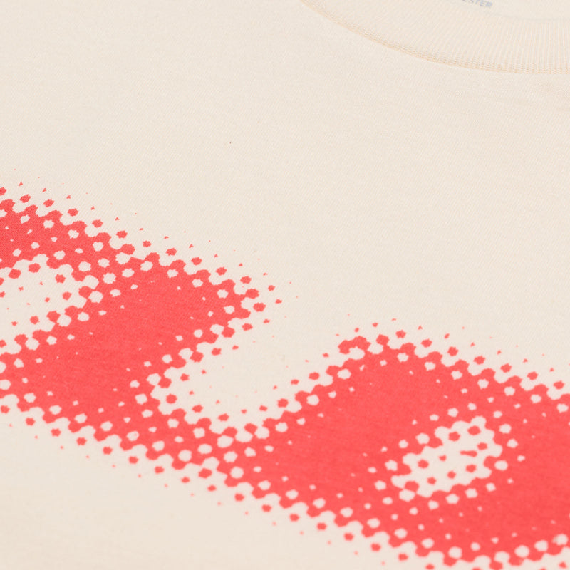 T-shirt à manches courtes blanc vintage dégradé