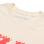 T-shirt à manches courtes blanc vintage dégradé