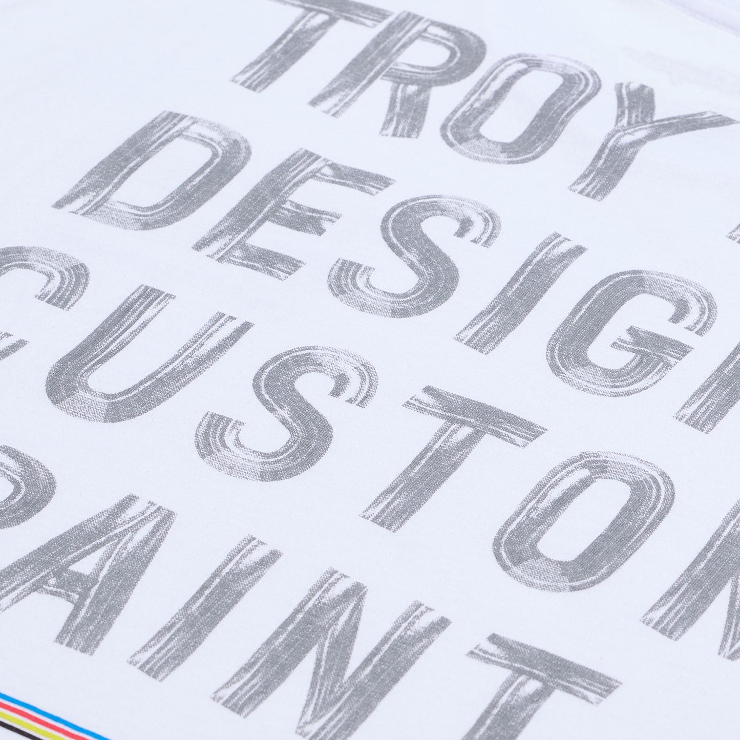 T-shirt à manches courtes blanc Paint Shop