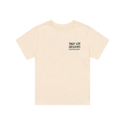 Womens Short Sleeve Tee Paint Shop Vintage White