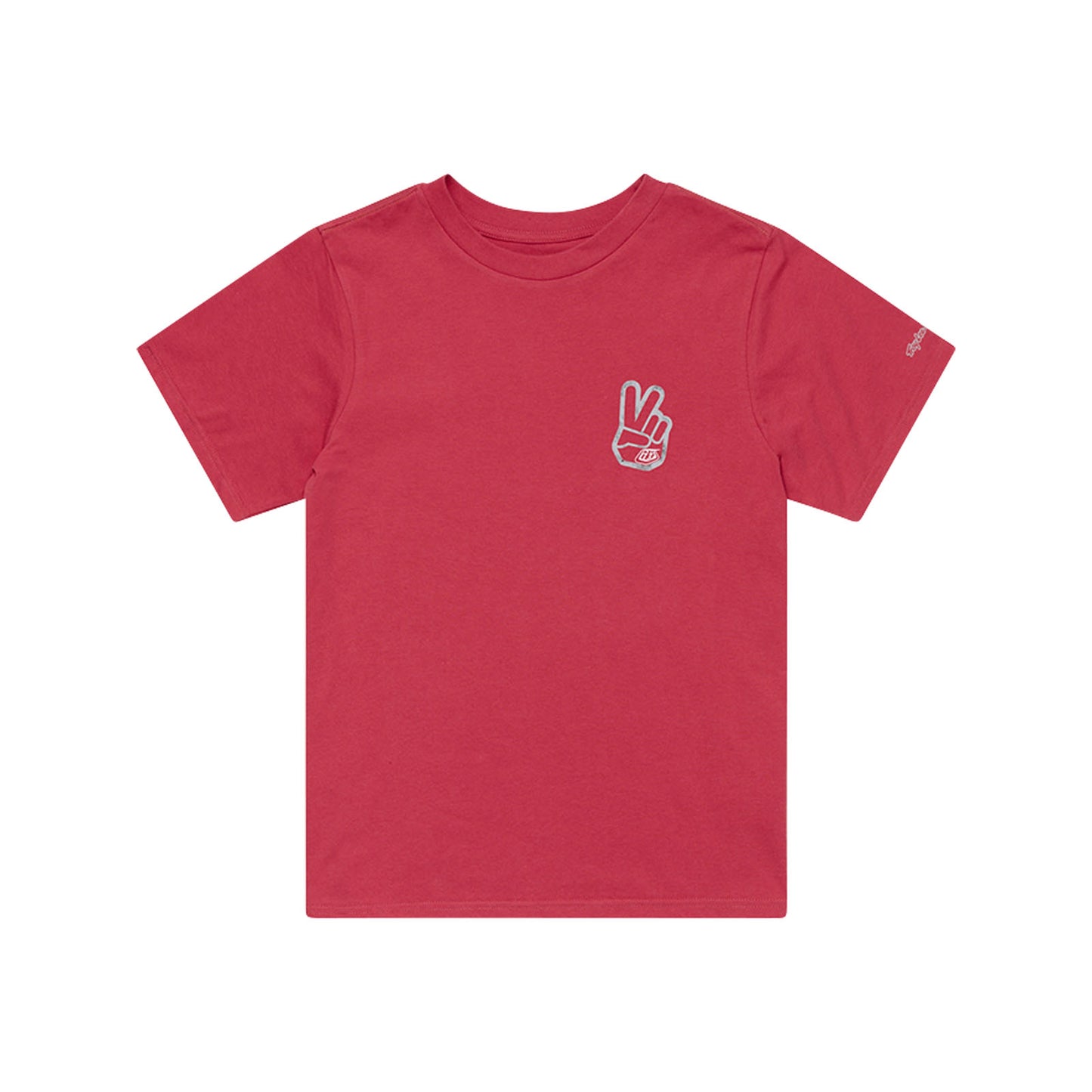 Womens Short Sleeve Tee Peace Out Fuchsia