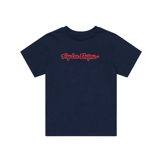 Womens Short Sleeve Tee Signature Navy