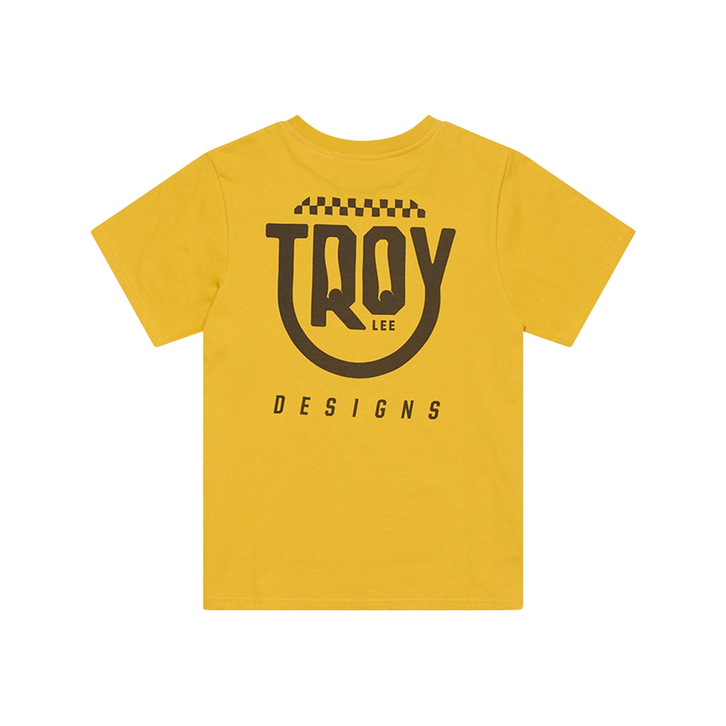 Womens Short Sleeve Tee Smiley Golden